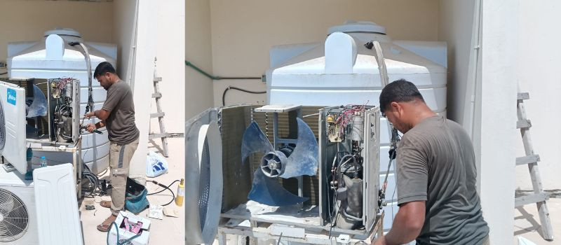 Cooling Water Tank Chiller Fixing, Repairing, Cleaning, and Servicing – Rawdat Al Hamama, Doha, Qatar Cooling Water Tank Chiller Fixing, Repairing, Cleaning, and Servicing – Rawdat Al Hamama, Doha, Qatar